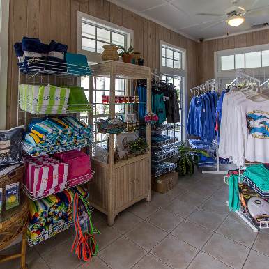 The Souviernir shop in the Reception Area