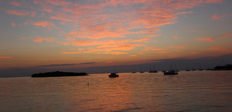 Sunset over Fisher's Bay