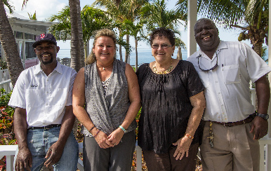 The staff at the Marina Office